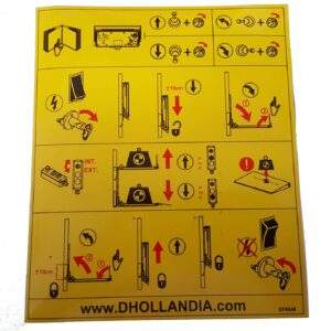 Dhollandia Operating Instructions V Lifts EF0548