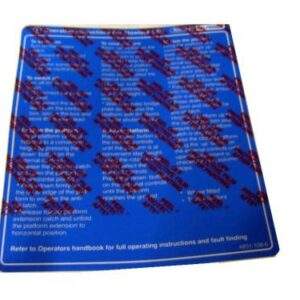 Ratcliff Palfinger Label Operating Instructions 4831-109-6