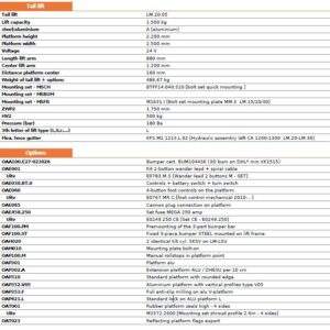 Dhollandia Second Hand Complete Tail Lift DHLM20.05 17112802